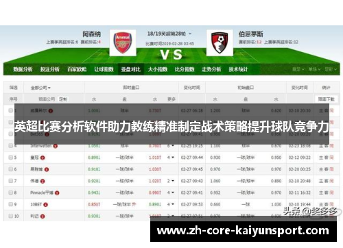 英超比赛分析软件助力教练精准制定战术策略提升球队竞争力